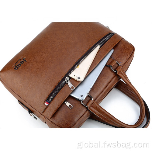 Man Business Briefcase OEM PU leather handbag/briefcase/laptop bag for men Manufactory